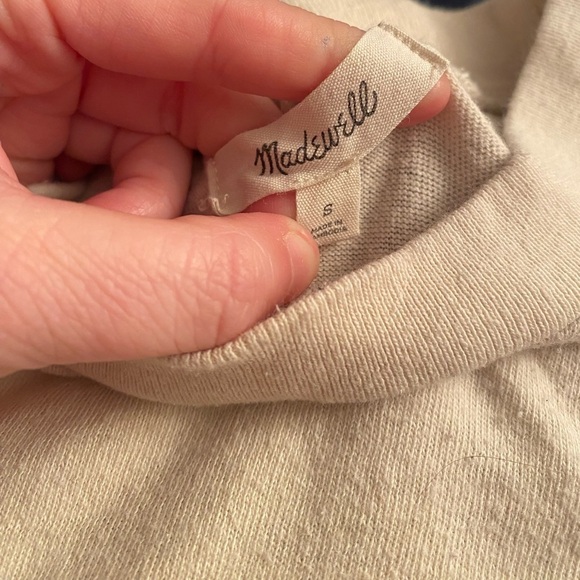 Madewell Recycled Cotton Placed-Stripe Relaxed Tee - Picture 6 of 8
